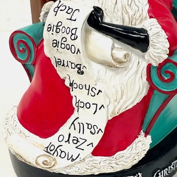 Nightmare Before Christmas The Mayor Santa Naughty List Chair Grandfather Clock - Picture 9 of 11